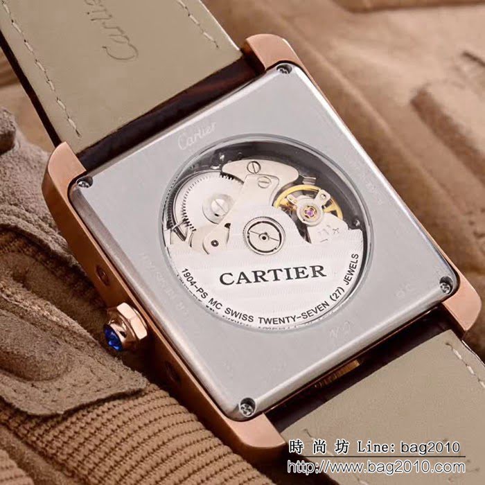 CARTIER卡地亞 坦克系列 精品男士腕表 WSS0340